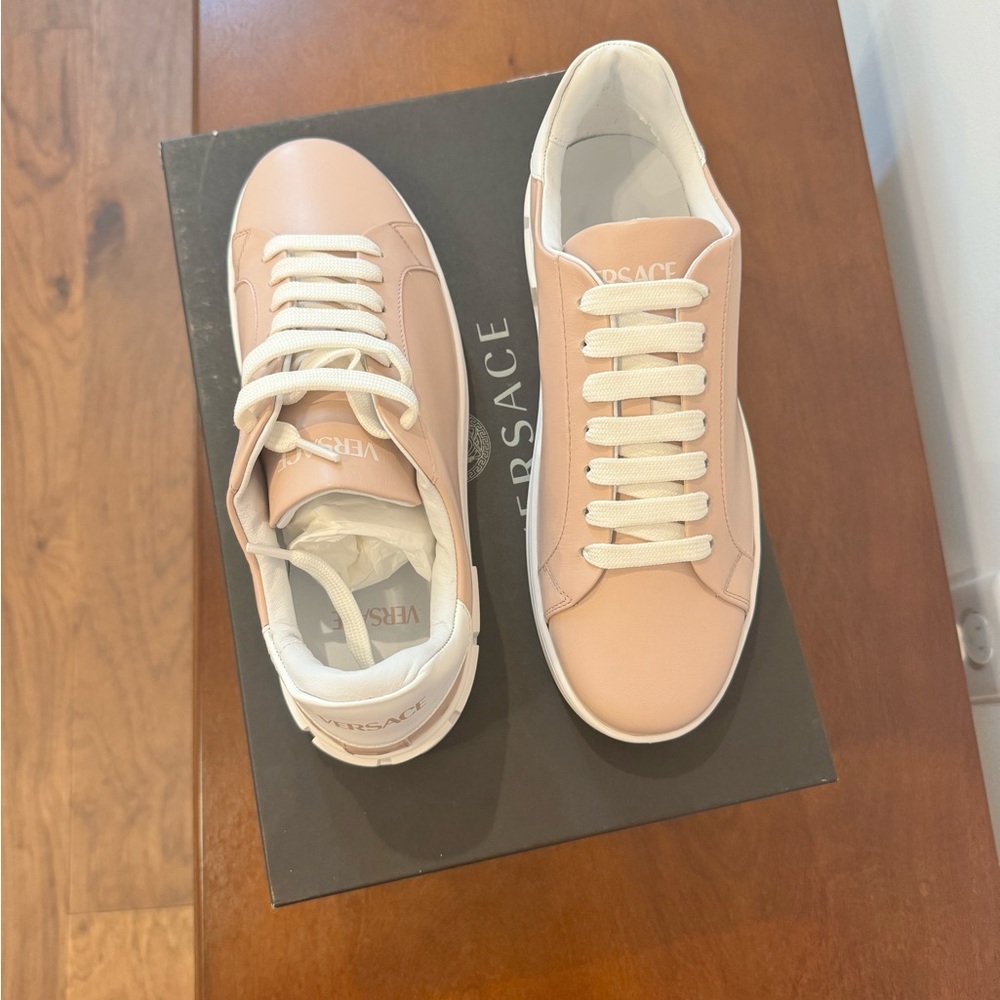 Light Pink Versace Sneakers.